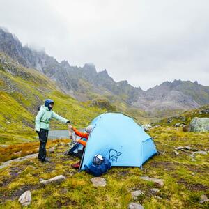 Close to nature in tents
