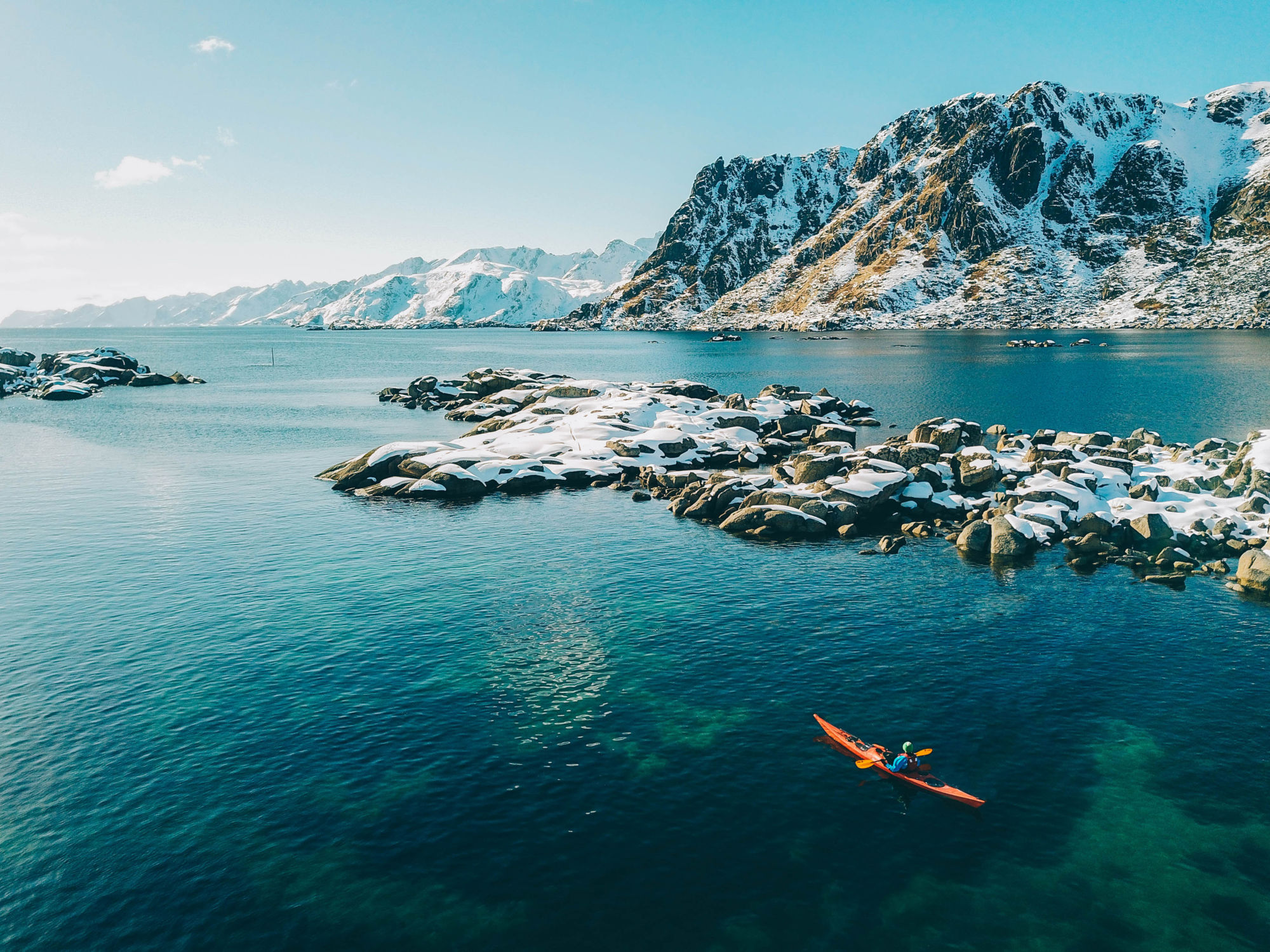 Winter adventure in Lofoten. 