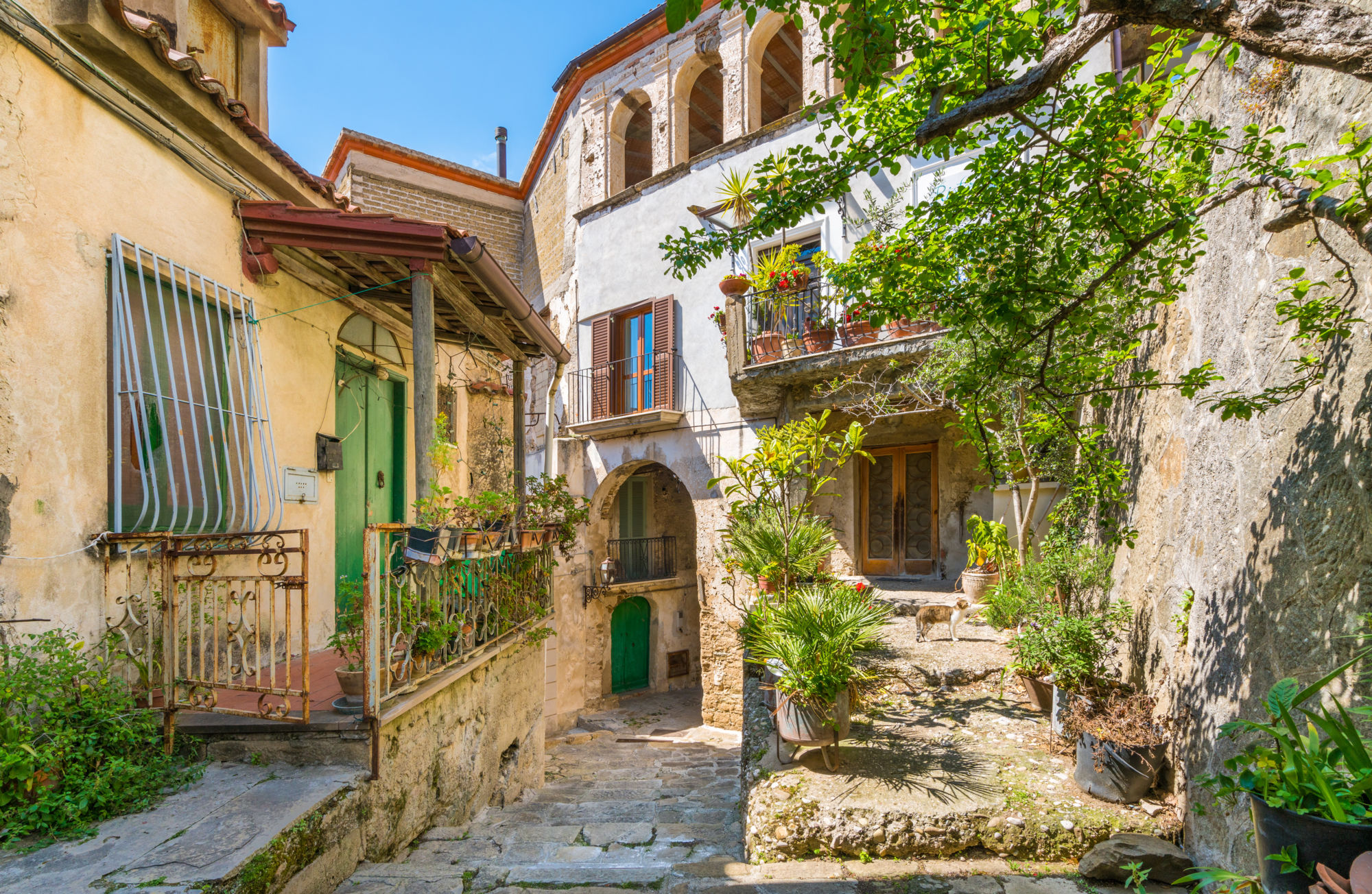 Scenic sight in Castellabate. Cilento, Campania, southern Italy.